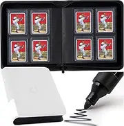 Toploader Binder, Holds 128 Top Loaders - 4 Pocket Top Loader Binder for 3" x 4" Rigid Card Holders for Trading Cards or Sports Cards, Model A - Classic White