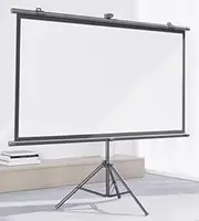 Bracket Projection Screen, Projection Screen Outdoor Dual Assembly Method Movie Screen for Outdoor Parties/Small Classroom Presentations/Film Festivals(127x71cm/50x28in)