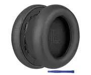 Comfortable Ear Pads Round Cups Earmuffs Earpads for LifeQ30 Headphone Thick Memory Foam Ear Cushions Replacement - Black