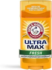 Arm & Hammer Anitperspirant Deodorant, Ultra Max Invisible Solid, Fresh Scent, 2.6 oz