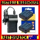 2X Battery / Led Charger For Panasonic Lumix DC-TZ90 DC-GX9 DC-LX100 II DC-G100