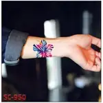 扶桑花大圖K02 SC-950【WAWA TATTOO】男女防水韓風簡約紋身貼紙刺青貼紙