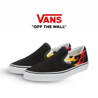 在飛比找蝦皮購物優惠-Vans Slip on Flame 黑色 True Whi