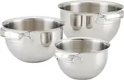 Hestan Provisions Stainless Steel Mixing Bowl Set, 3-Piece