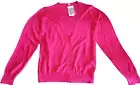 Women top Pink color Women Cardigan UNIQLO Light V-neck cardigan See-through