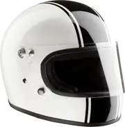 Bandit Integral ECE Motorcycle Helmet, white, Size M for Men