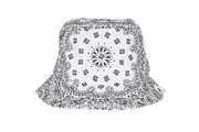 Flexfit Unisex Adult Bandana Printed Bucket Hat (White) (One Size)
