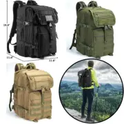 45L Molle Army Military Tactical Bag Waterproof Assault Travel Hiking Backpack