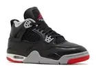 size 7y Nike Air Jordan 4 Retro Reimagined Bred Black Red FQ8213-006 GS 1596