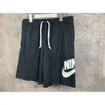 NIKE ALUMNI SHORT 短褲 棉褲 大LOGO 黑 AR2376-010