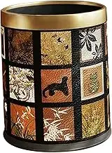 Generic Trash Can Wastebasket Reusable Antique Style Versatile Rubbish Can Trash Bin for Office Living Room Home Bedroom Indoor, Style A