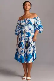 Anthropologie Plenty Tracey Reese Printed Midi Dress Size Medium