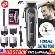 SURKER Zero Gapped Hair Clippers Wireless LCD Adjustment Blade Hair Trimmer USA