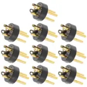 10 Pcs XLR Accessories Microphone Thread Adapter Audio Converter Plug