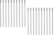 EMSea 20pcs Diamond Twist Drill Bit 1mm Jewellery Solid Drill Bits for Jade Stone Glass Pearl Seashells Tile Fit for Bench Drill Hanging Mill