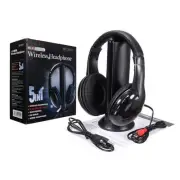 Wireless Earphone 5 in 1 Battery Operated Headphones Online Chatting Headset