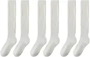 AIMALL 3PCS Warm Calf Socks Set – Over Knee High Thick Stockings for Winter & Fall, Slouch Top, Comfortable Knit