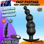 Vibrating Beads Anal Plug Vibrator Dildo Butt Prostate Massager Sex Toys for Men