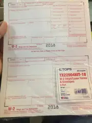 TOPS W-2 Tax Forms Kit for 2019; 6-Part Inkjet/Laser Form Sets for 26 Employees
