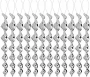 12-36 pcs Bird Repellent Wind Twisting Scare Rods Reflective Spiral 30cm Long (36)