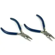 2 Pliers Flat Round Nose Memory Wire Wrapping Tool Jewelry Repair & Beading