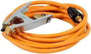 WELDCLASS 4m 200A Earth Welding Lead Cable + Earth Clamp, 10-25 Dinse, WC-06230