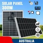 300W Bifacial Solar Panel Kit 12V Mono Home Caravan Camping Charging Controller