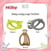 在飛比找蝦皮購物優惠-Nuby Baby Loopy 腿牙膠嬰兒咬玩具