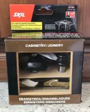 New Skil 91704 Raised Panel Cabinet Door 1/2" Router Bit Set Stile, Rail & Panel