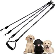 Multiple Dog Leash, Reflective Heavy Duty Three Dog Leash for Small Medium Large Dogs, 3 Dog Leashes, 360° Swivel Tangle Free with Comfortable Handle, Support Add to Multiple Rope