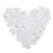 100pcs Octagon Beads White 14mm Crystal Crystal Suncatcher Decoration