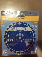 Century 8" 24 Tooth Saw Blade Contractor Series Thin Kerf Micrograin Carbide...