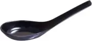 Chinese Black Melamine Wonton Soba Rice Ramen Noodle Soup Spoon 3192