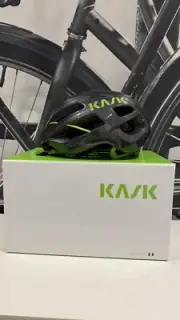 Kask Cycling Helmets Protone|Anthracite-Lime-Size M|BRAND NEW