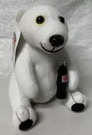 Vintage Coca Cola Polar Bear Plush 6" 1993 Play-By-Play