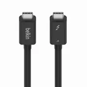 Belkin Connect Thunderbolt 4 Cable 1M Passive - Black (INZ003bt1MBK), 40Gbps, 100W Power Delivery, Thunderbolt 4 certified,Reversible Type-C Connector