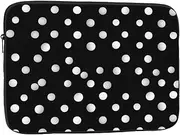 Black White Polka Dots Laptop Sleeve 15 inch Shockproof Protective Computer Carrying Cover Water Resistant Computer Bag Laptop Case Briefcase Handbags Portable Laptop Bag Gifts for Men Women
