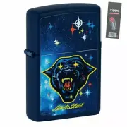 Zippo 49613 Santa Cruz Panther Navy Matte Pocket Lighter + FLINT PACK