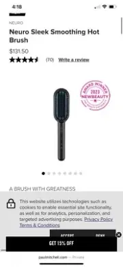 paul mitchell neuro sleek hot thermal brush