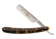 ROBERT KLAAS HANDMADE CARBON STEEL 5/8" STRAIGHT RAZOR / TORTOISE CELLULOID