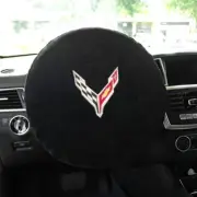 Seat Armour Cloth Steering Wheel Cover w/C8 Logo for 20-24 Chevrolet Corvette