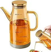 Oil Dispenser Bottle, Oil Dispenser Bottle With Drip FreeSpout, Cooking Oil Dispenser, Handheld Oil Bottles For Kitchen, Large Glass Olive Oil Dispenser Bottle Oil Storage Container For Kitchen