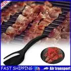 2 in 1 Non Stick Grip Fried Egg Tong Toast Bread Pancake Spatula (Black) AU