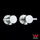 1/4 Turn Bathroom Lollypop Washing Machine Stops Tap Set Brass Chrome H C Marks