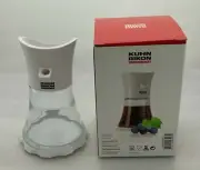 Kuhn Rikon Mini Vase Cruet Oil and Vinegar Glass Dispenser White colour 200 ml