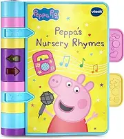 VTech Peppa Pig Peppa's Nursery Rhymes - Nursery Rhymes Book, Peppa Pig Book - 551903 - Multicolour