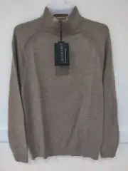 NWT Ted Baker London LOSTIT Half Zip Funnel Neck Jumper Natural Sz S $200 JK239