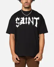 [SAINT MORTA] Saint Morta Dynasty Boxy T-shirt Black - Size XL XL Black