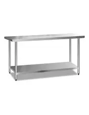 [Cefito] Commercial Stainless Steel Kitchen Bench 1829 x 61mm Silver
