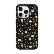 iPhone 16 Pro Impact Case Flower Power Dark by Martina Martian